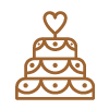 Icon of a wedding cake
